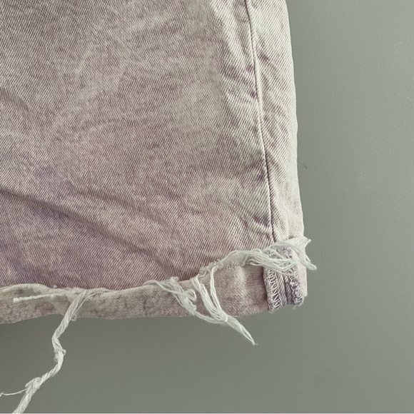 TARGET | UNIVERSAL THREAD Vintage Midi Acid Washed Denim Shorts Pink Size 14 - Picture 6 of 9